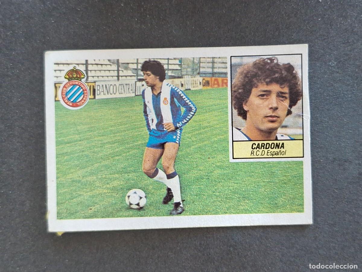 Cromos de f&uacute;tbol: L5 CARDONA R. C. D. ESPA&Ntilde;OL FICHAJE 1 LIGA ESTE 1984 1985 84 85 DESPEGADO RECUPERADO