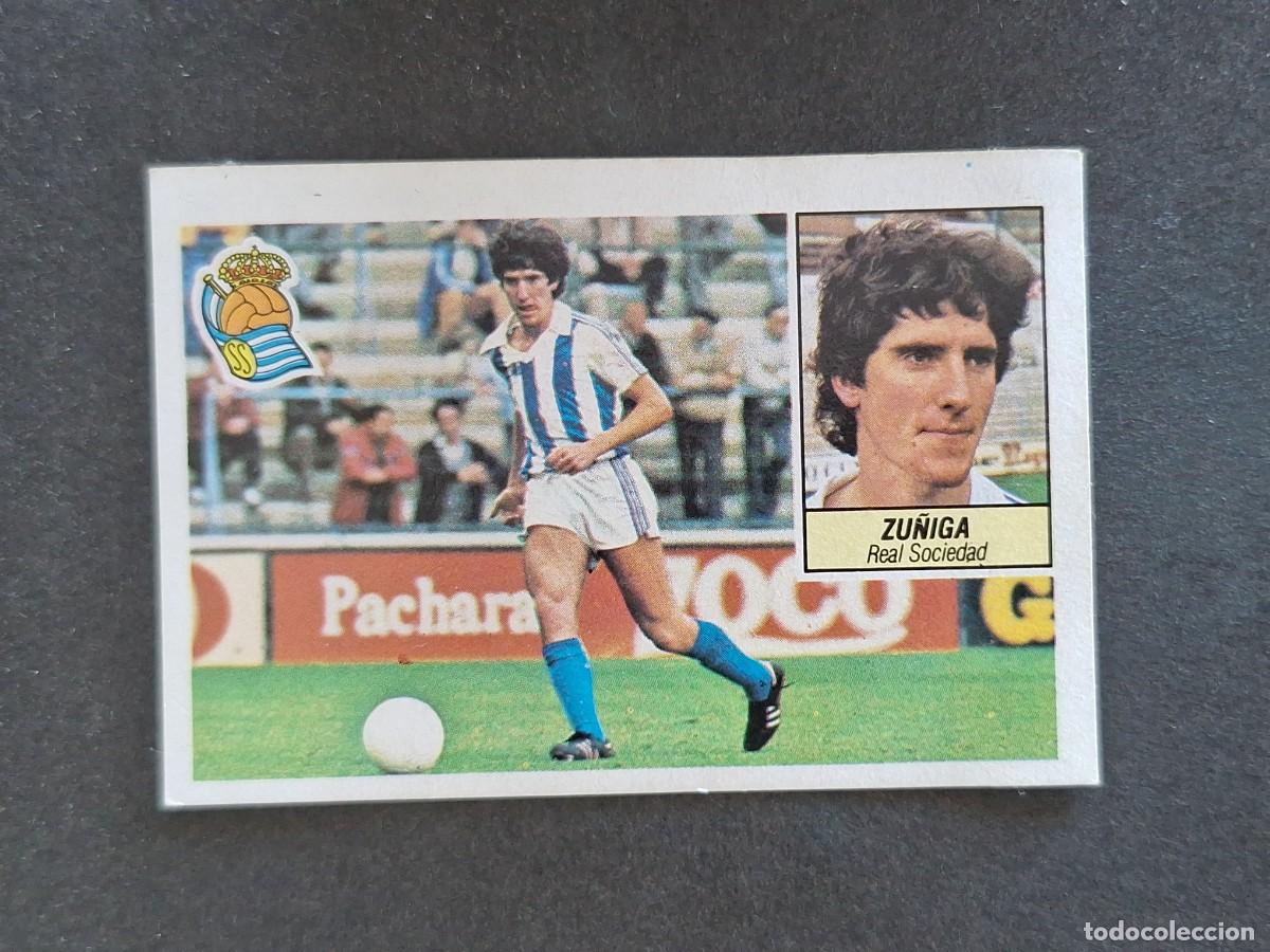Cromos de f&uacute;tbol: L5 ZU&Ntilde;IGA REAL SOCIEDAD FICHAJE 8 LIGA ESTE 1984 1985 84 85 DESPEGADO RECUPERADO
