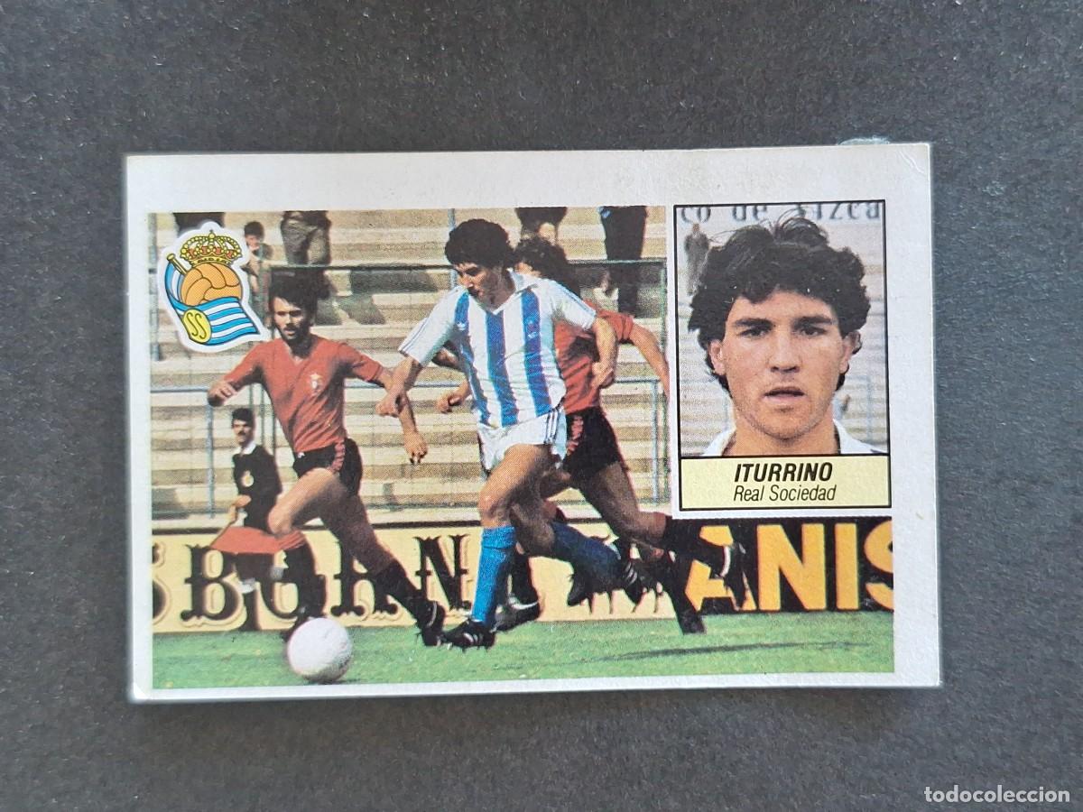 Cromos de f&uacute;tbol: L5 ITURRINO REAL SOCIEDAD FICHAJE 9 LIGA ESTE 1984 1985 84 85 DESPEGADO RECUPERADO