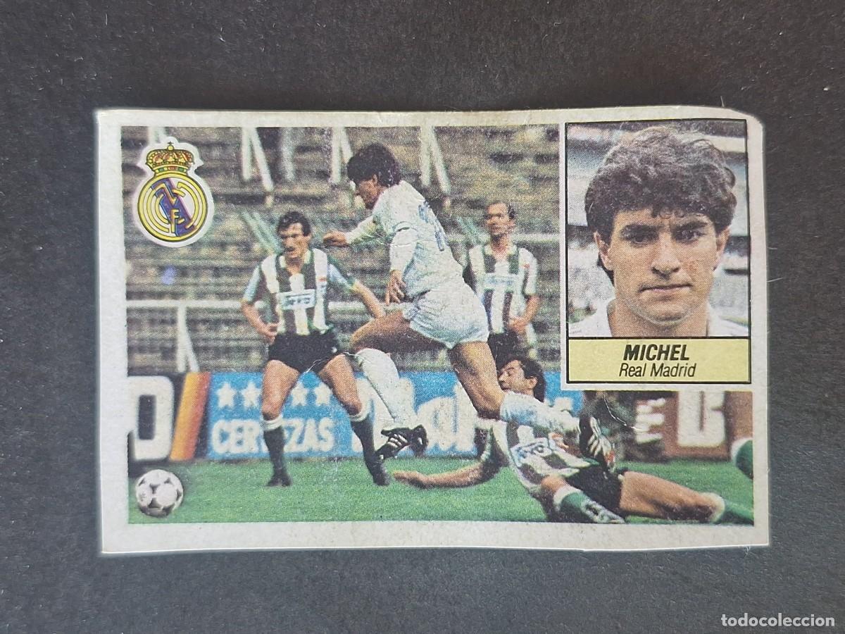 Cromos de f&uacute;tbol: L5 MICHEL REAL MADRID FICHAJE 6 LIGA ESTE 1984 1985 84 85 DESPEGADO RECUPERADO