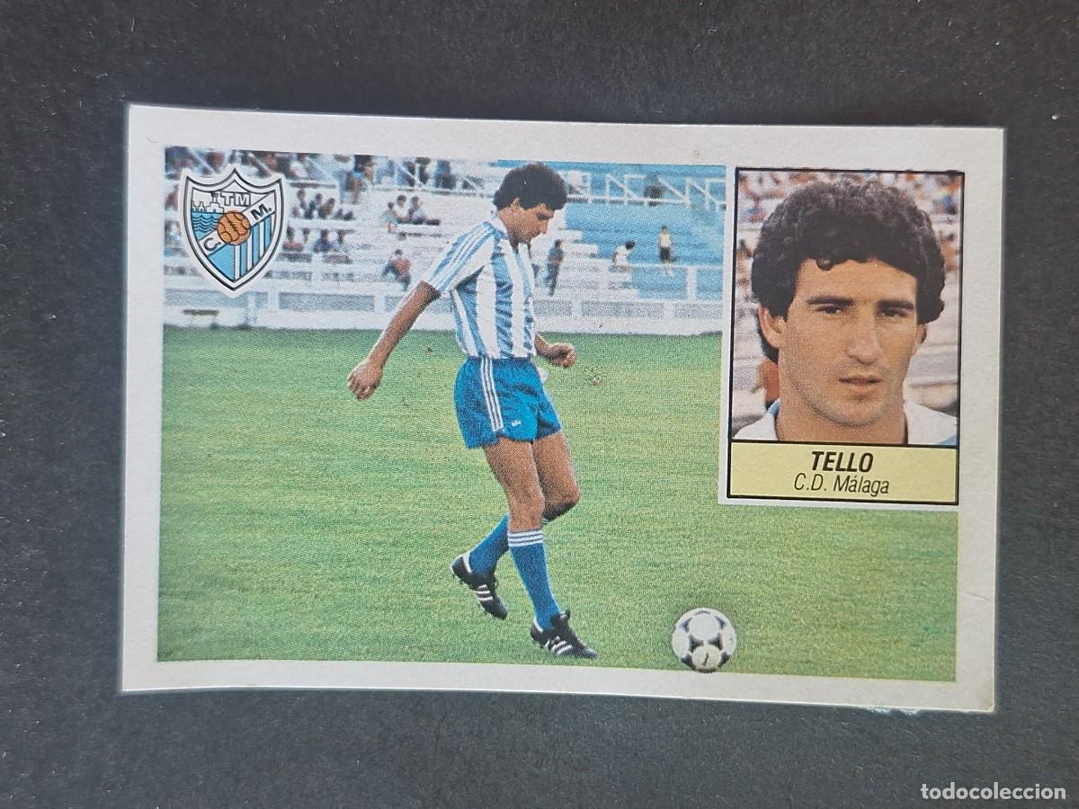 Cromos de f&uacute;tbol: L5 TELLO VERSION C. D. MALAGA FICHAJE 11 LIGA ESTE 1984 1985 84 85 DESPEGADO RECUPERADO
