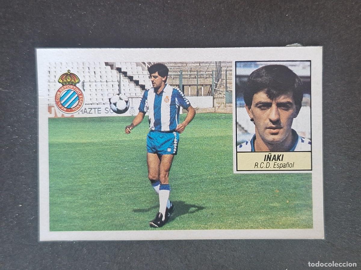Cromos de f&uacute;tbol: L5 I&Ntilde;AKI R. C. D. ESPA&Ntilde;OL FICHAJE 25 LIGA ESTE 1984 1985 84 85 DESPEGADO RECUPERADO