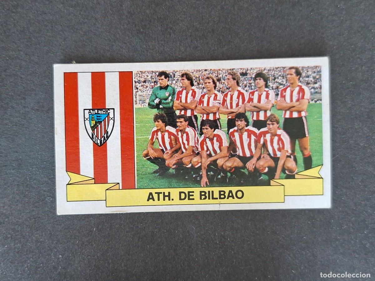 Cromos de f&uacute;tbol: L4 EQUIPO ATHLETIC CLUB DE BILBAO LIGA ESTE 1985 1986 85 86 DESPEGADO RECUPERADO