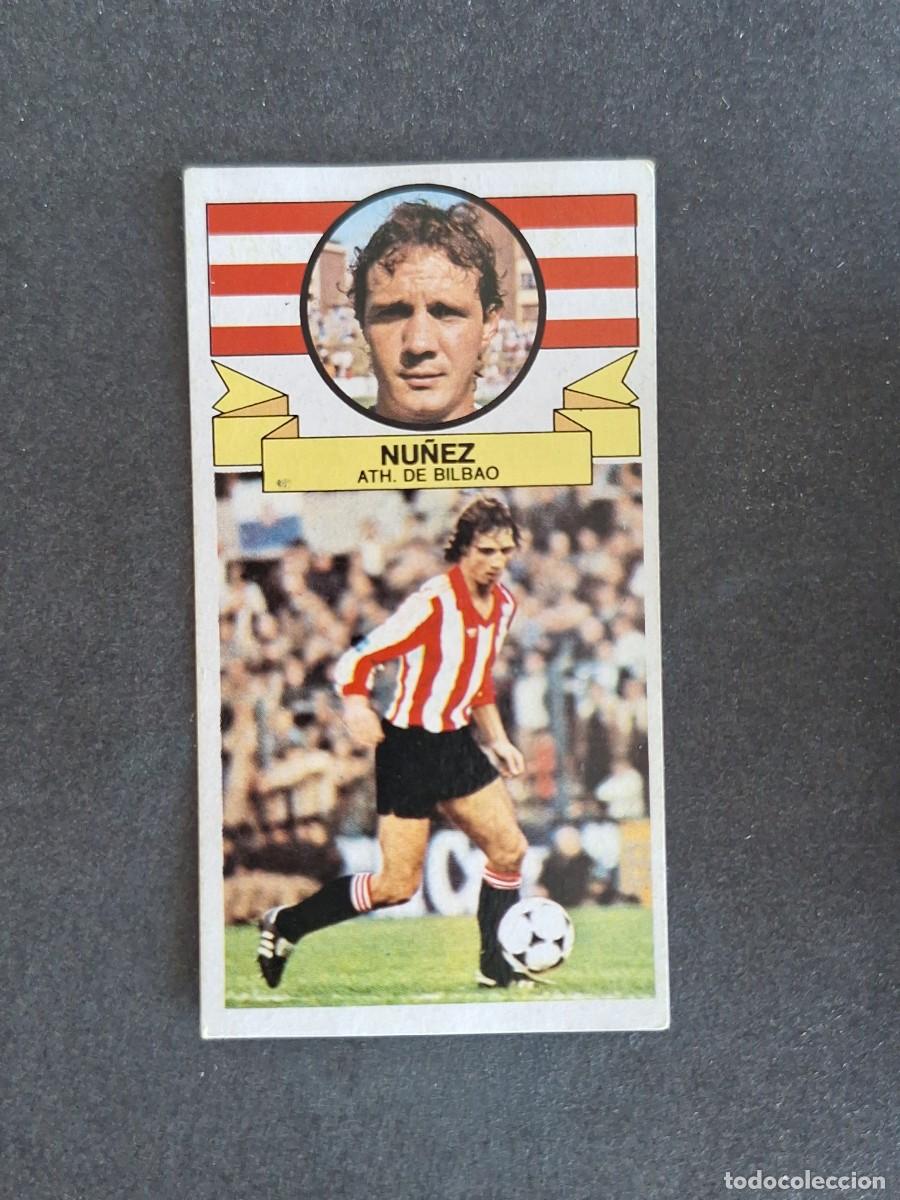 Cromos de f&uacute;tbol: L4 NU&Ntilde;EZ ATHLETIC CLUB DE BILBAO LIGA ESTE 1985 1986 85 86 DESPEGADO RECUPERADO