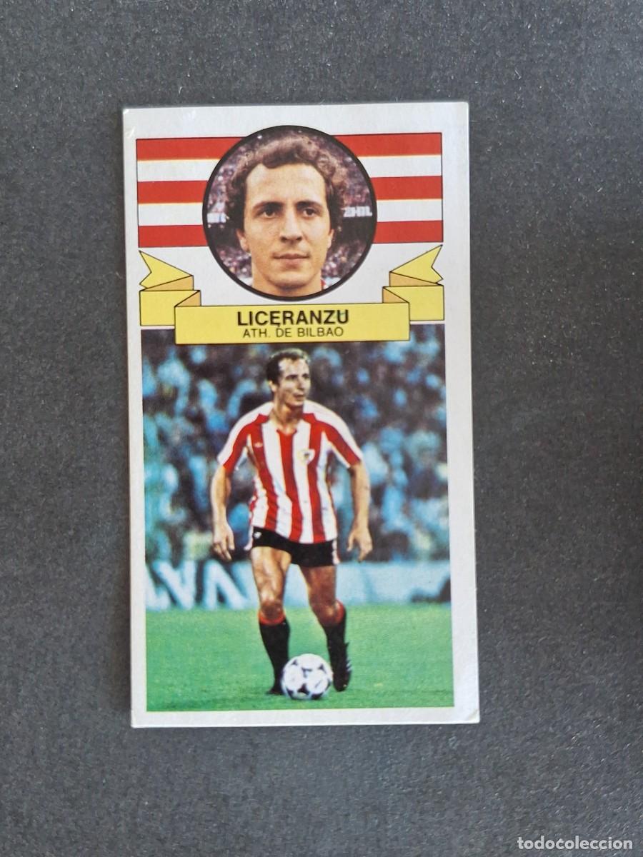 Cromos de f&uacute;tbol: L4 LICERANZU ATHLETIC CLUB DE BILBAO LIGA ESTE 1985 1986 85 86 DESPEGADO RECUPERADO