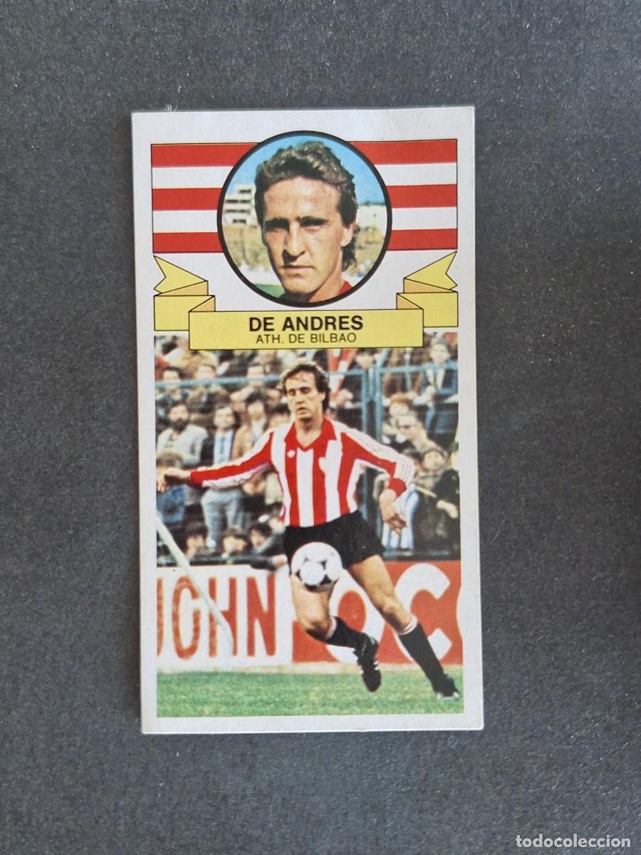 Cromos de f&uacute;tbol: L4 DE ANDRES ATHLETIC CLUB DE BILBAO LIGA ESTE 1985 1986 85 86 DESPEGADO RECUPERADO