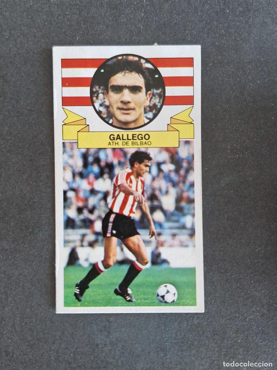 Cromos de f&uacute;tbol: L4 GALLEGO ATHLETIC CLUB DE BILBAO LIGA ESTE 1985 1986 85 86 DESPEGADO RECUPERADO