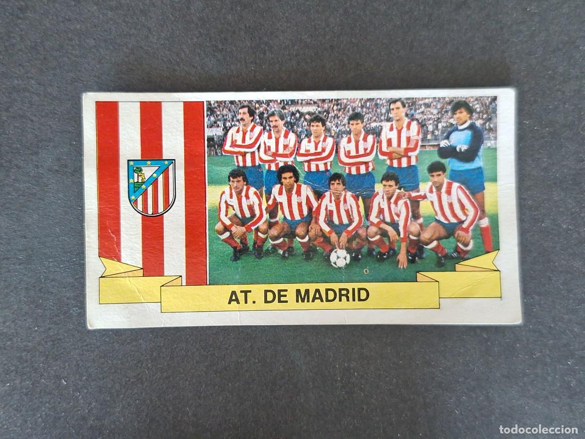 Cromos de f&uacute;tbol: L4 EQUIPO ATLETICO DE MADRID LIGA ESTE 1985 1986 85 86 DESPEGADO RECUPERADO