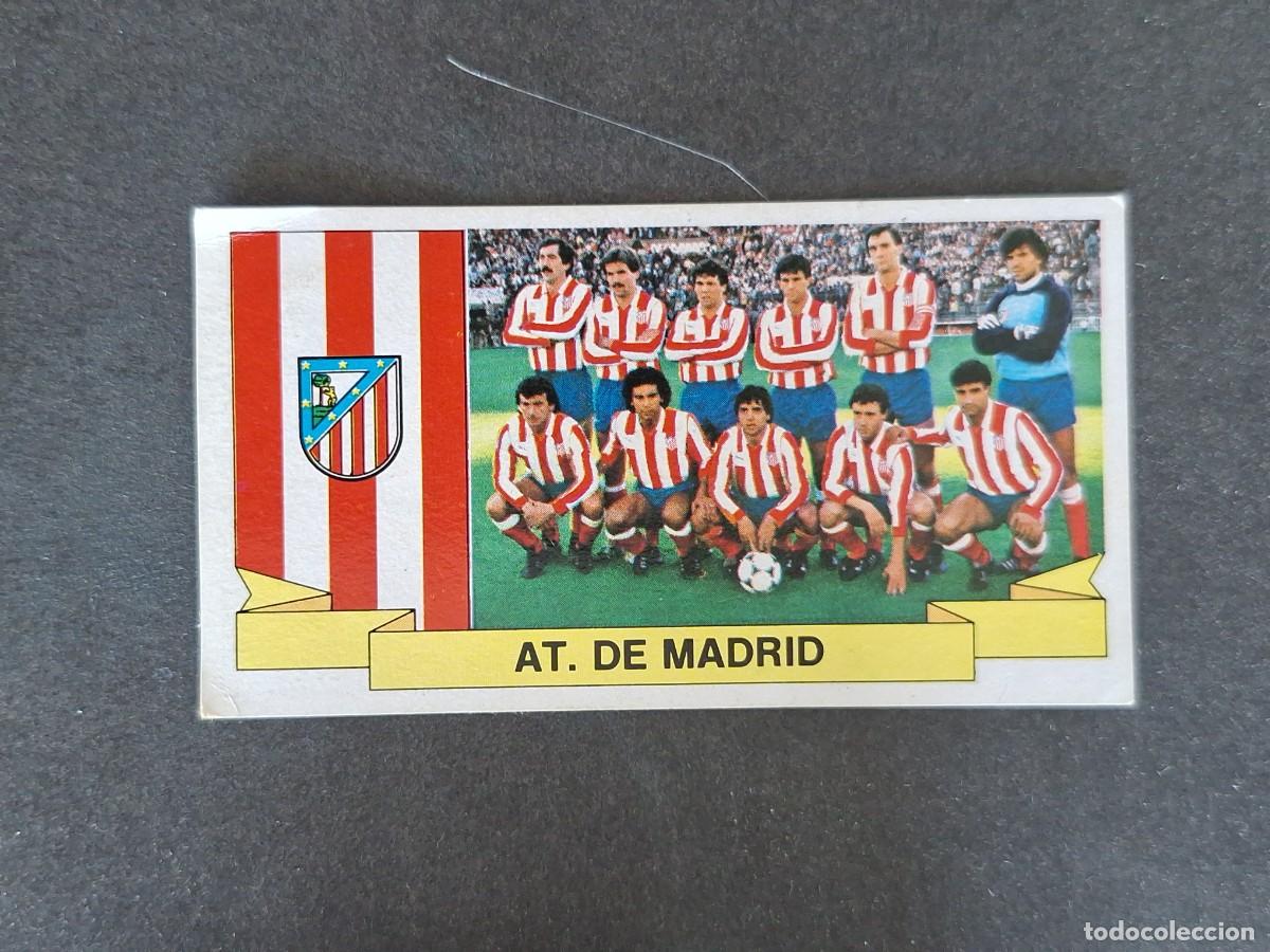 Cromos de f&uacute;tbol: L4 EQUIPO ATLETICO DE MADRID LIGA ESTE 1985 1986 85 86 DESPEGADO RECUPERADO