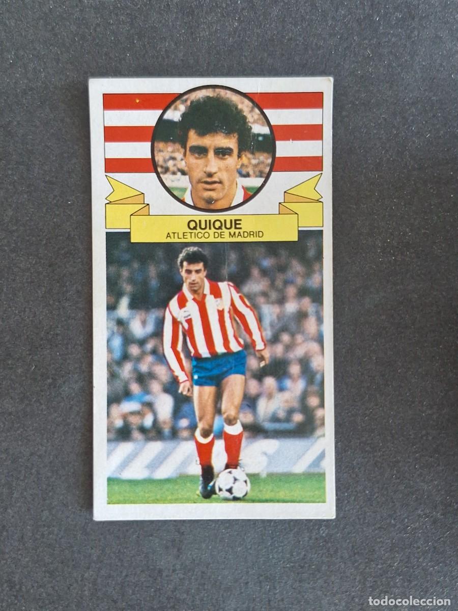 Cromos de f&uacute;tbol: L4 QUIQUE ATLETICO DE MADRID LIGA ESTE 1985 1986 85 86 DESPEGADO RECUPERADO