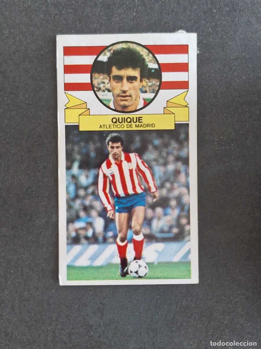 Cromos de f&uacute;tbol: L4 QUIQUE ATLETICO DE MADRID LIGA ESTE 1985 1986 85 86 DESPEGADO RECUPERADO