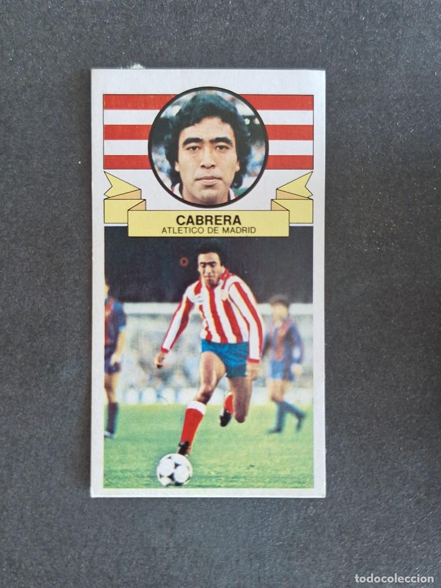 Cromos de f&uacute;tbol: L4 CABRERA ATLETICO DE MADRID LIGA ESTE 1985 1986 85 86 DESPEGADO RECUPERADO