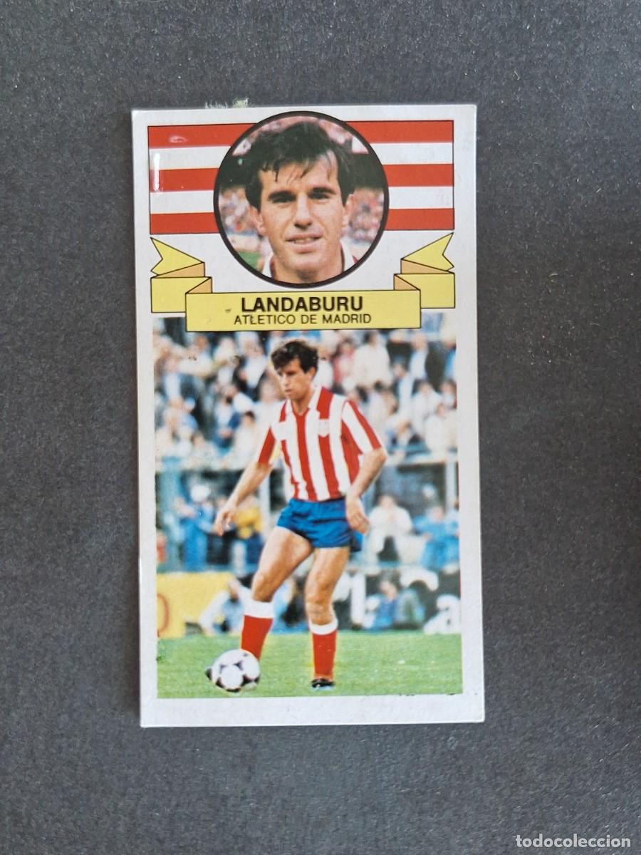 Cromos de f&uacute;tbol: L4 LANDABURU ATLETICO DE MADRID LIGA ESTE 1985 1986 85 86 DESPEGADO RECUPERADO