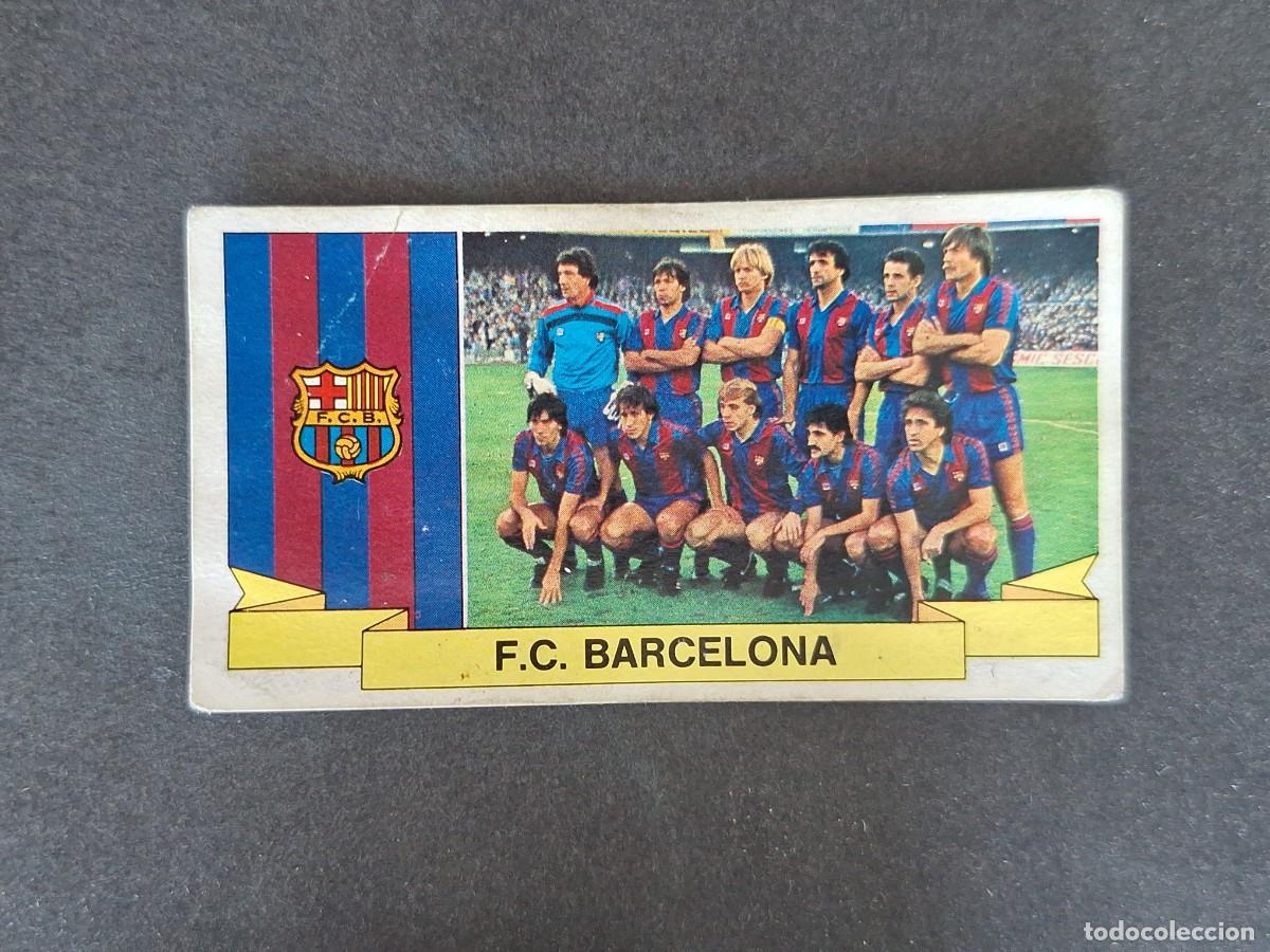 Cromos de f&uacute;tbol: L4 EQUIPO F. C. BARCELONA LIGA ESTE 1985 1986 85 86 DESPEGADO RECUPERADO