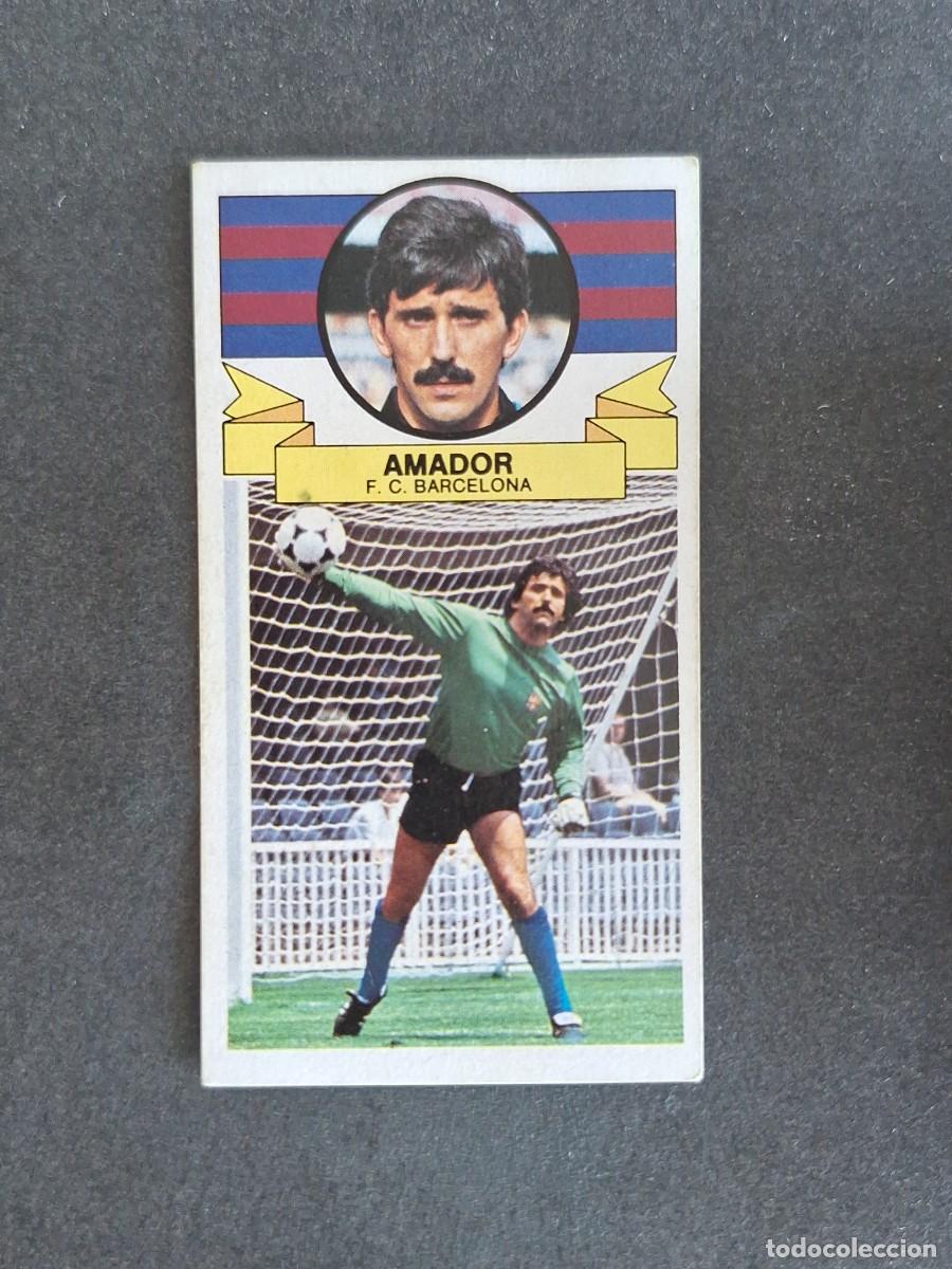 Cromos de f&uacute;tbol: L4 AMADOR F. C. BARCELONA LIGA ESTE 1985 1986 85 86 DESPEGADO RECUPERADO