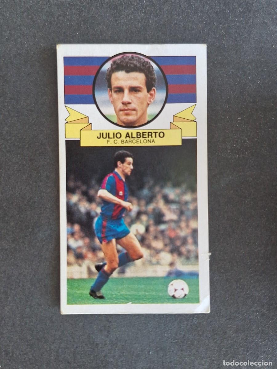 Cromos de f&uacute;tbol: L4 JULIO ALBERTO F. C. BARCELONA LIGA ESTE 1985 1986 85 86 DESPEGADO RECUPERADO