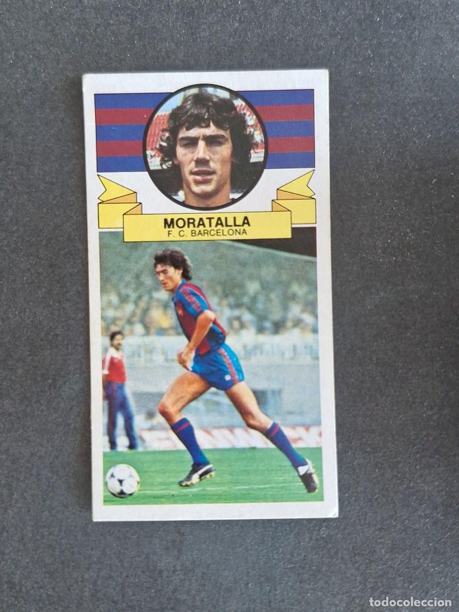 Cromos de f&uacute;tbol: L4 MORATALLA F. C. BARCELONA LIGA ESTE 1985 1986 85 86 DESPEGADO RECUPERADO
