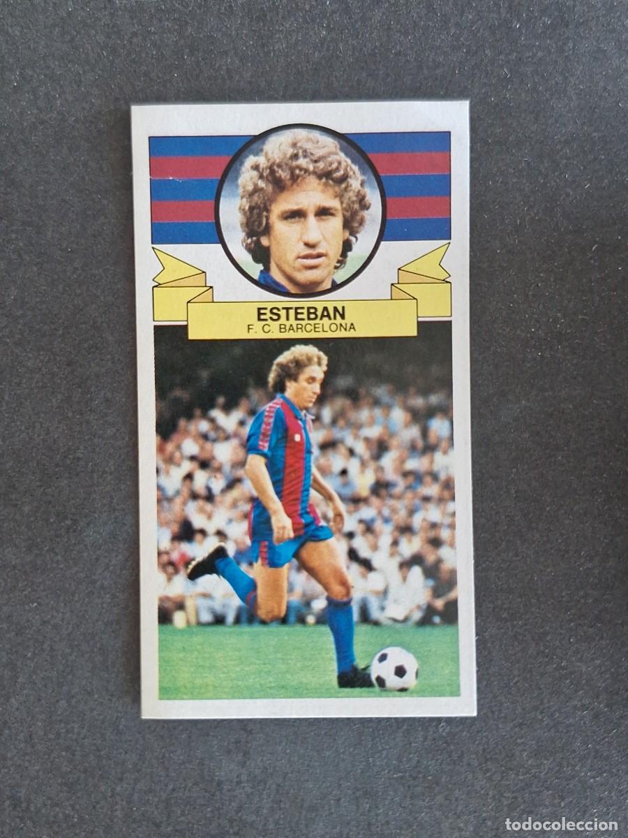 Cromos de f&uacute;tbol: L4 ESTEBAN F. C. BARCELONA LIGA ESTE 1985 1986 85 86 DESPEGADO RECUPERADO