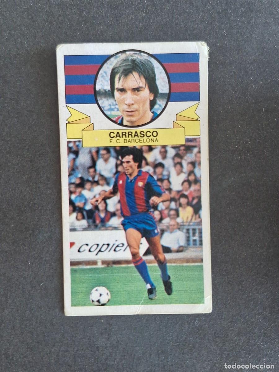 Cromos de f&uacute;tbol: L4 CARRASCO F. C. BARCELONA LIGA ESTE 1985 1986 85 86 DESPEGADO RECUPERADO