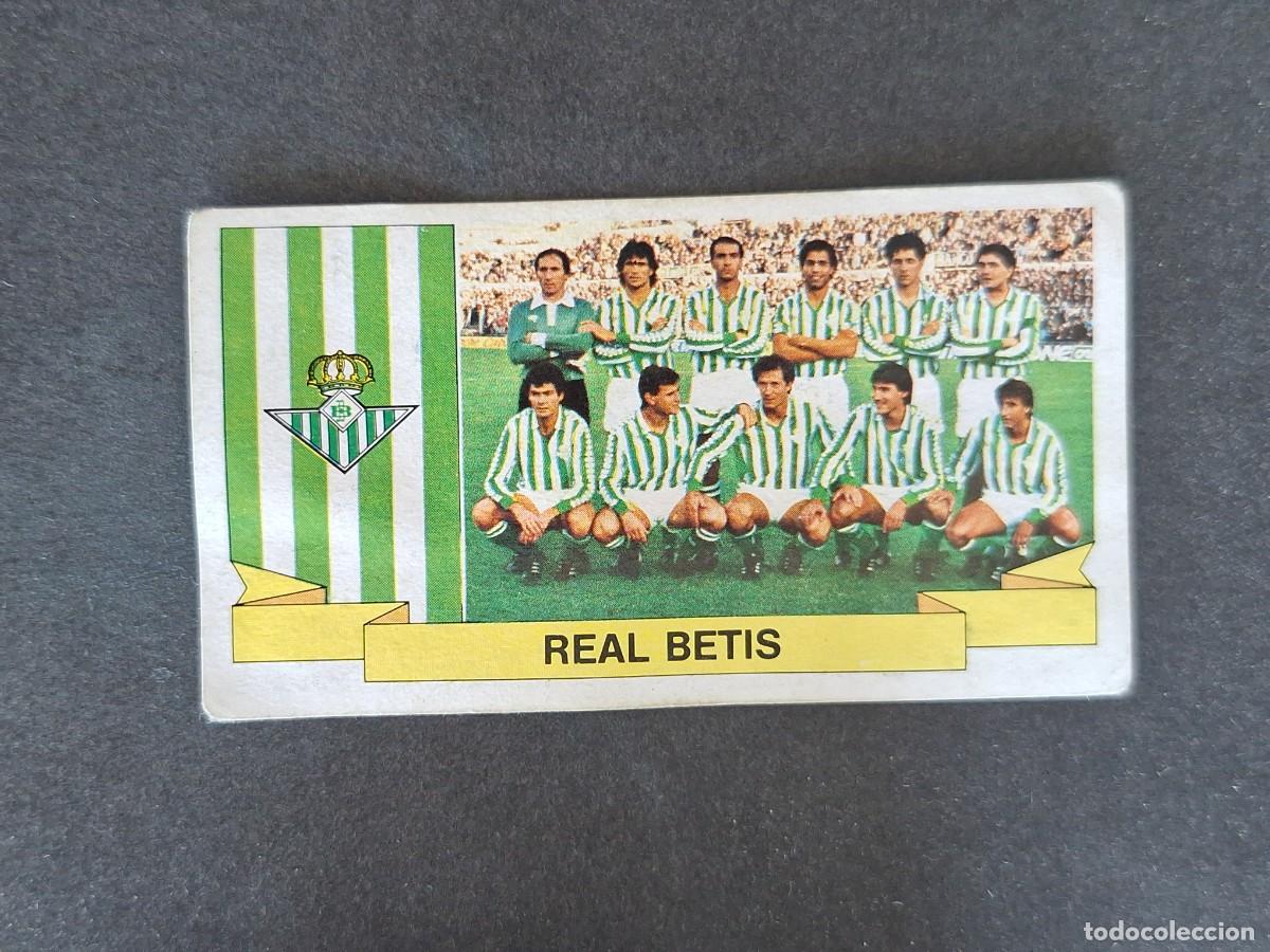 Cromos de f&uacute;tbol: L4 EQUIPO REAL BETIS BALOMPIE LIGA ESTE 1985 1986 85 86 DESPEGADO RECUPERADO