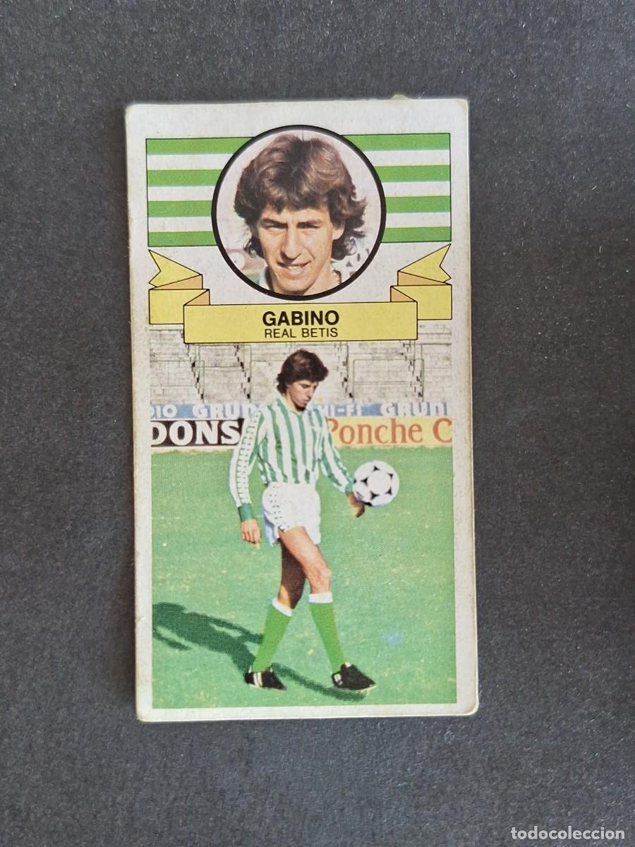 Cromos de f&uacute;tbol: L4 GABINO REAL BETIS BALOMPIE LIGA ESTE 1985 1986 85 86 DESPEGADO RECUPERADO