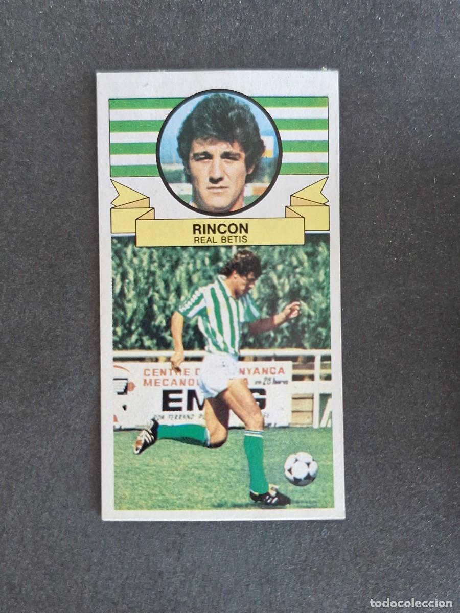 Cromos de f&uacute;tbol: L4 RINCON REAL BETIS BALOMPIE LIGA ESTE 1985 1986 85 86 DESPEGADO RECUPERADO