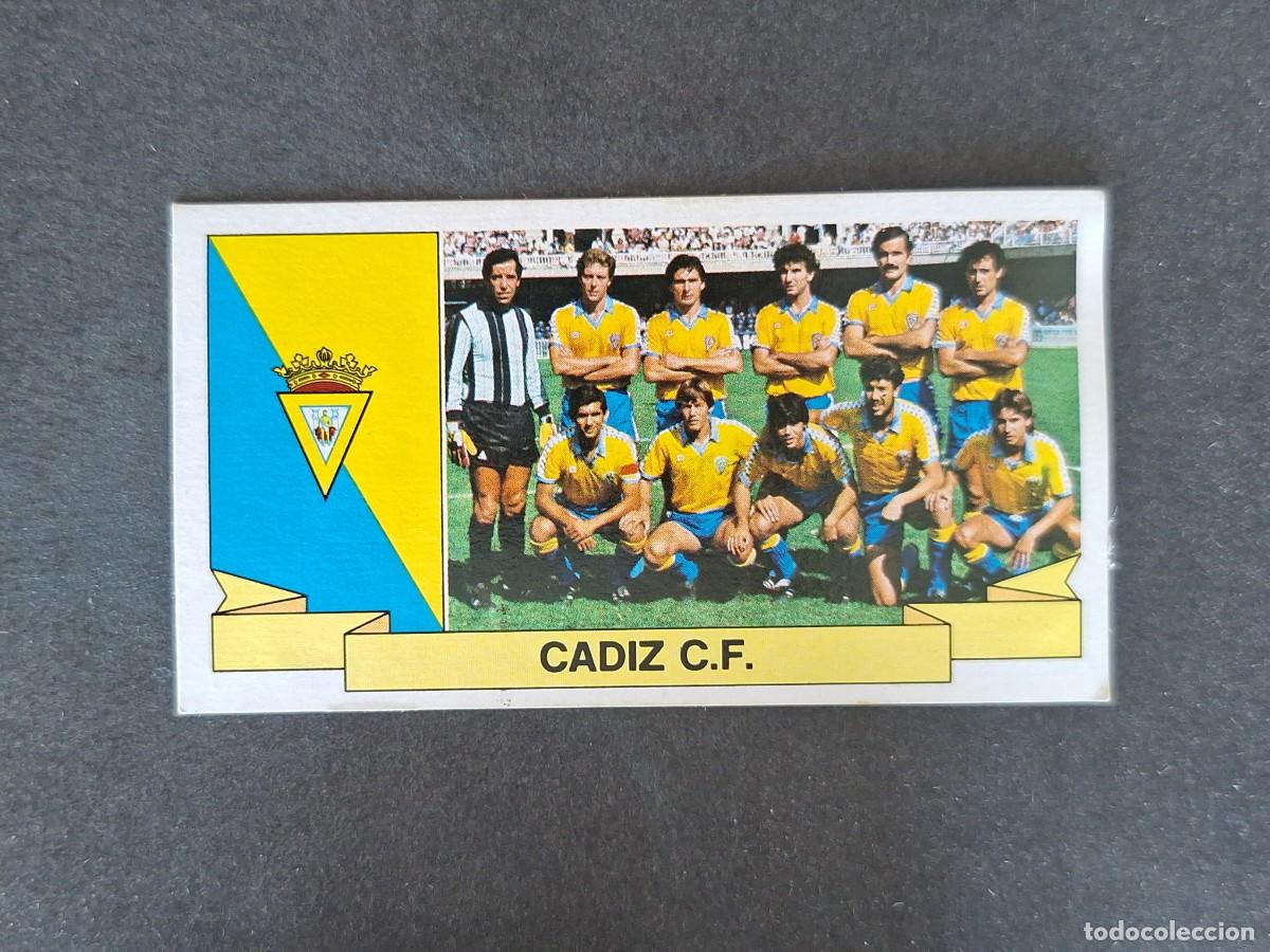 Cromos de f&uacute;tbol: L4 EQUIPO CADIZ C. F. LIGA ESTE 1985 1986 85 86 DESPEGADO RECUPERADO