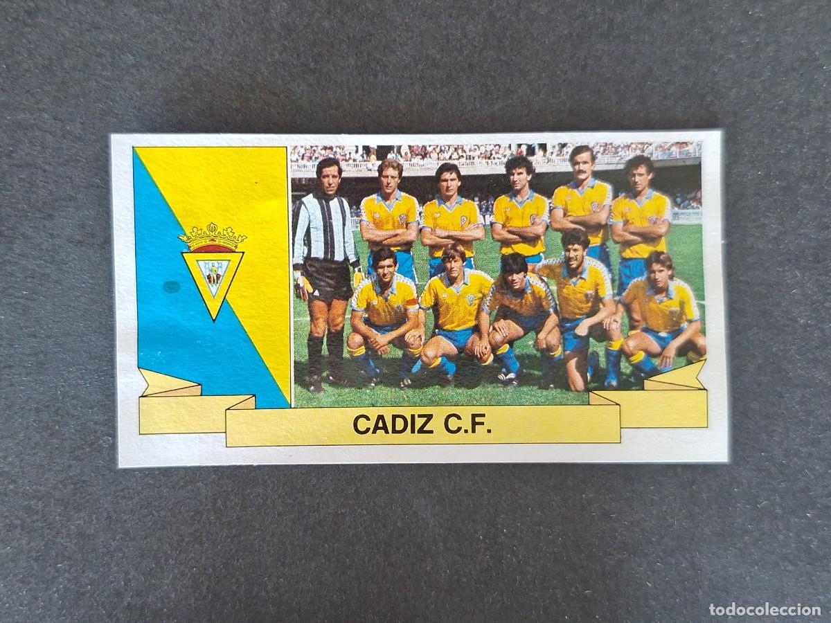 Cromos de f&uacute;tbol: L4 EQUIPO CADIZ C. F. LIGA ESTE 1985 1986 85 86 DESPEGADO RECUPERADO