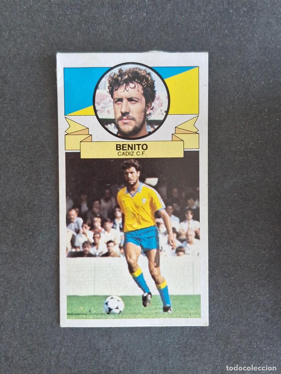 Cromos de f&uacute;tbol: L4 BENITO CADIZ C. F. LIGA ESTE 1985 1986 85 86 DESPEGADO RECUPERADO