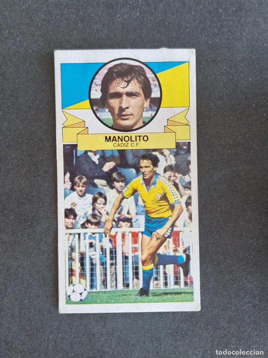 Cromos de f&uacute;tbol: L4 MANOLITO CADIZ C. F. LIGA ESTE 1985 1986 85 86 DESPEGADO RECUPERADO
