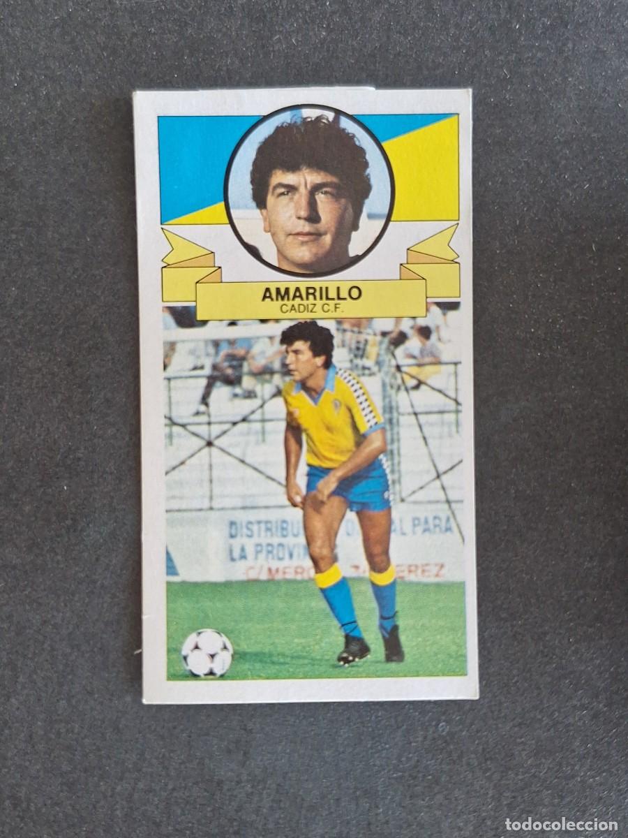 Cromos de f&uacute;tbol: L4 AMARILLO CADIZ C. F. LIGA ESTE 1985 1986 85 86 DESPEGADO RECUPERADO