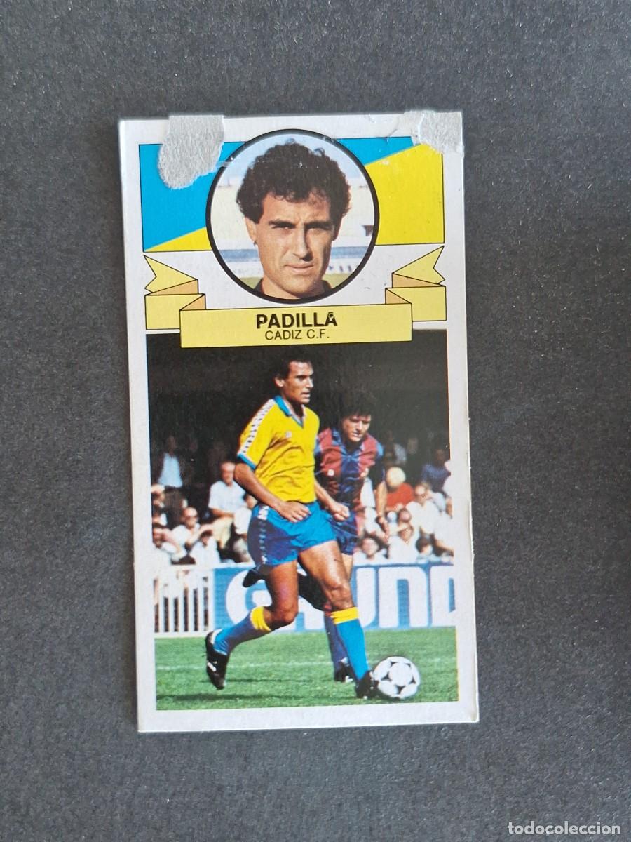 Cromos de f&uacute;tbol: L4 PADILLA CADIZ C. F. LIGA ESTE 1985 1986 85 86 DESPEGADO RECUPERADO