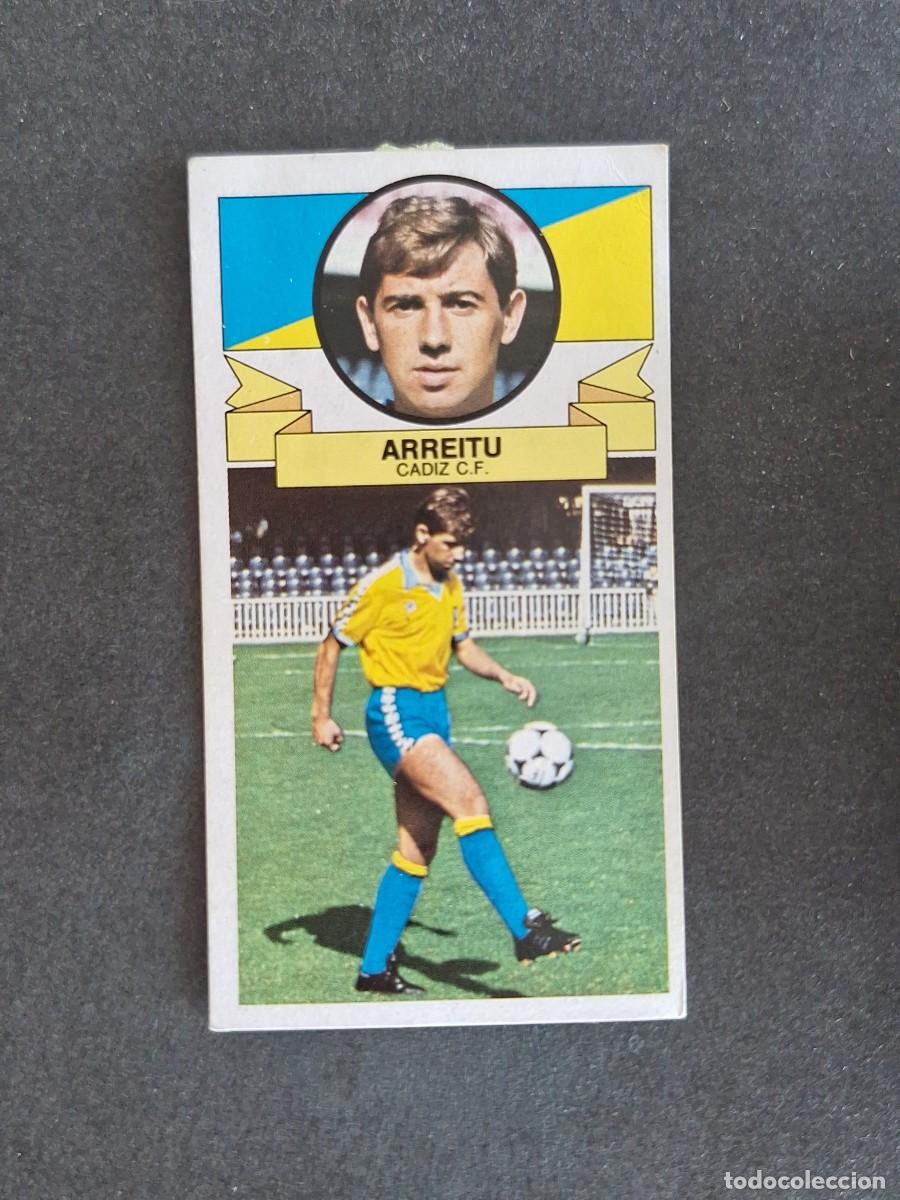 Cromos de f&uacute;tbol: L4 ARREITU CADIZ C. F. LIGA ESTE 1985 1986 85 86 DESPEGADO RECUPERADO