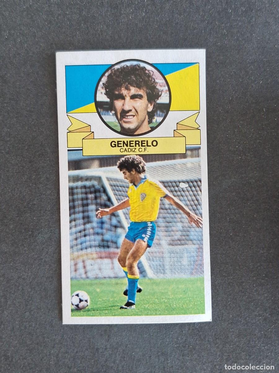 Cromos de f&uacute;tbol: L4 GENERELO CADIZ C. F. LIGA ESTE 1985 1986 85 86 DESPEGADO RECUPERADO