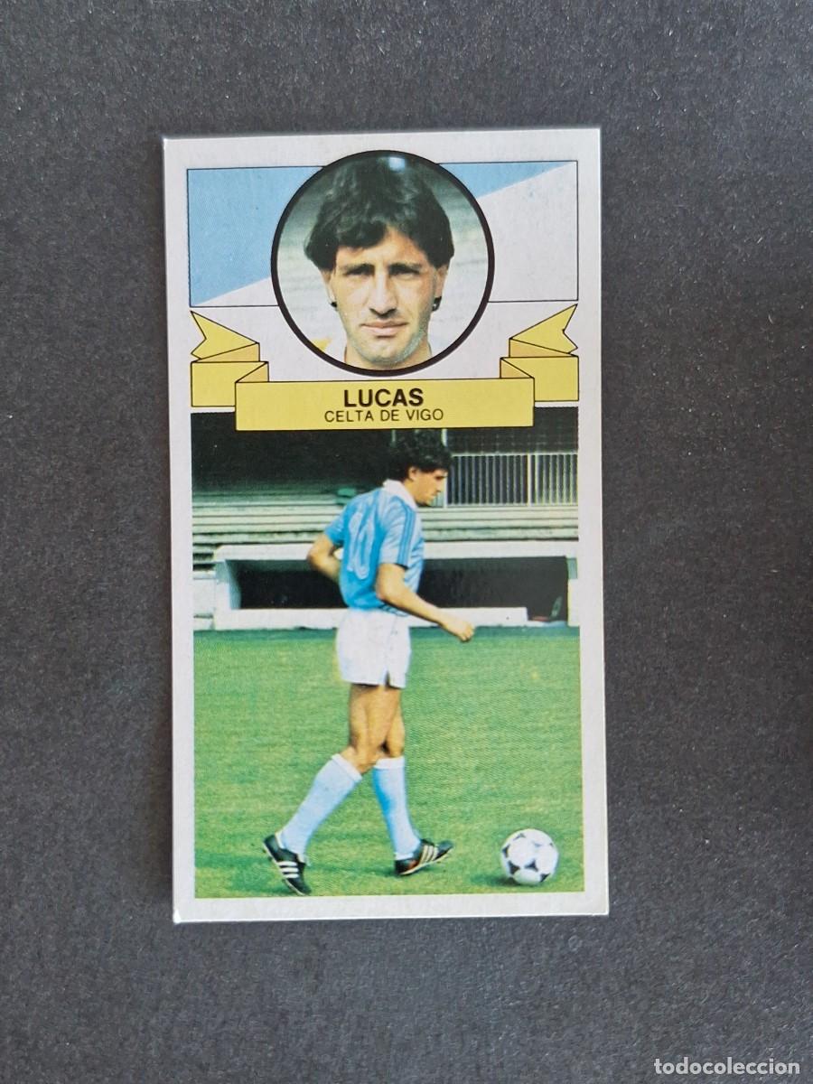 Cromos de f&uacute;tbol: L4 LUCAS CELTA DE VIGO LIGA ESTE 1985 1986 85 86 DESPEGADO RECUPERADO