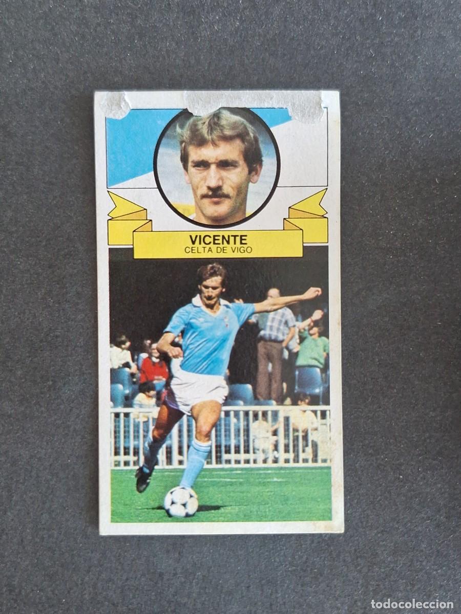 Cromos de f&uacute;tbol: L4 VICENTE CELTA DE VIGO LIGA ESTE 1985 1986 85 86 DESPEGADO RECUPERADO