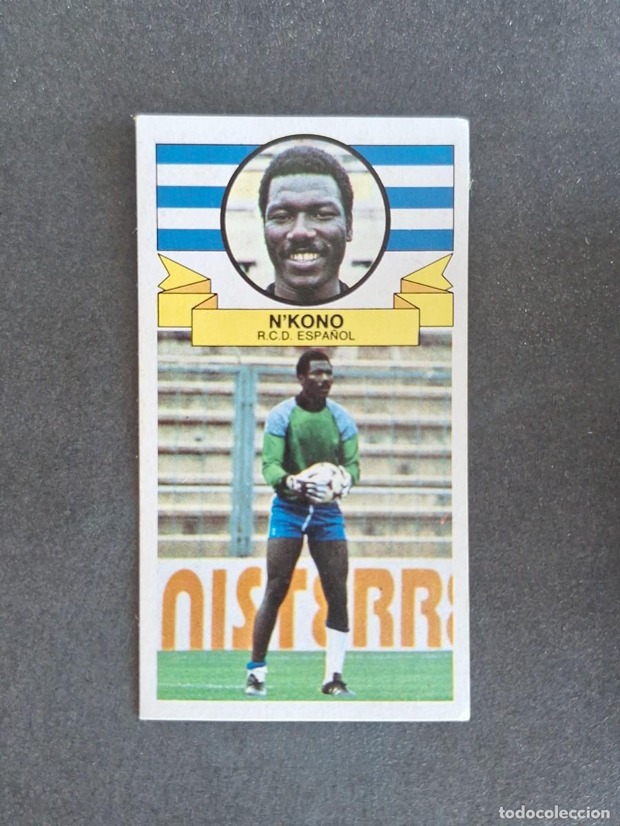 Cromos de f&uacute;tbol: L4 N'KONO R. C. D. ESPA&Ntilde;OL LIGA ESTE 1985 1986 85 86 DESPEGADO RECUPERADO