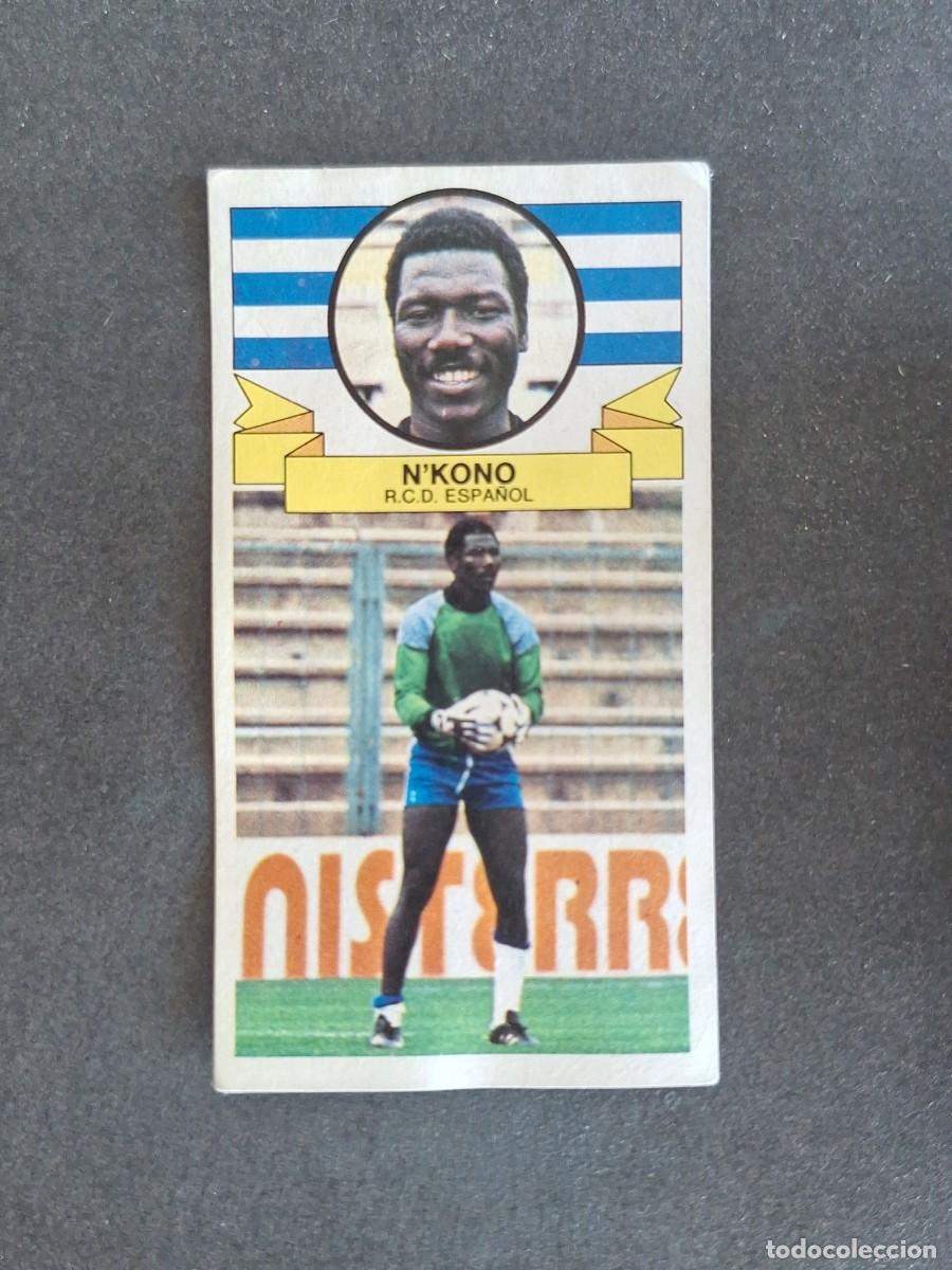 Cromos de f&uacute;tbol: L4 N'KONO R. C. D. ESPA&Ntilde;OL LIGA ESTE 1985 1986 85 86 DESPEGADO RECUPERADO