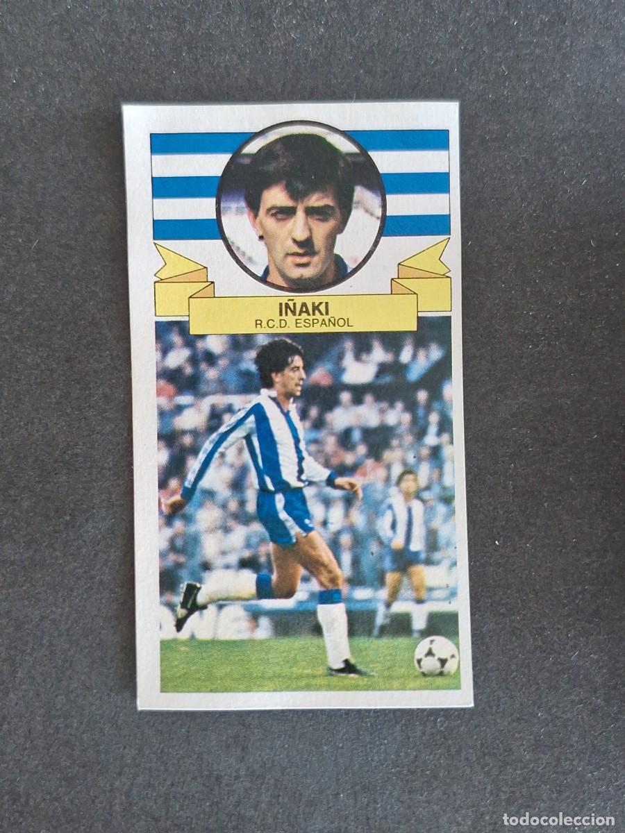 Cromos de f&uacute;tbol: L4 I&Ntilde;AKI R. C. D. ESPA&Ntilde;OL LIGA ESTE 1985 1986 85 86 DESPEGADO RECUPERADO