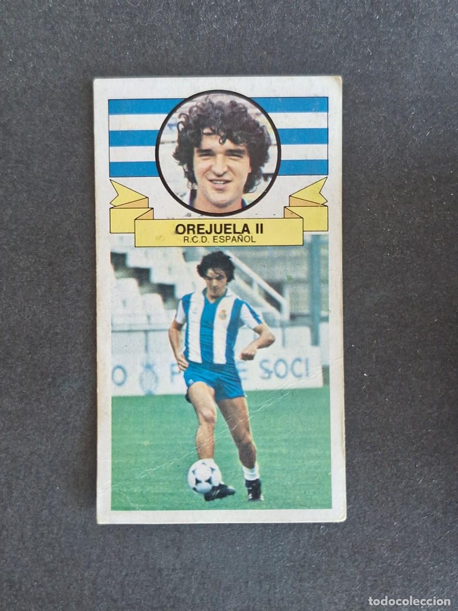 Cromos de f&uacute;tbol: L4 OREJUELA II R. C. D. ESPA&Ntilde;OL LIGA ESTE 1985 1986 85 86 DESPEGADO RECUPERADO
