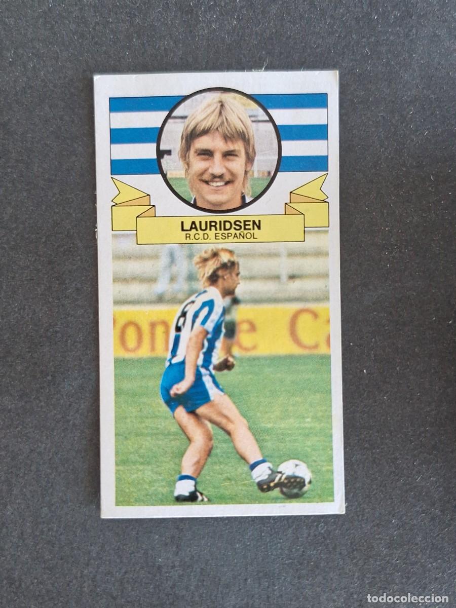 Cromos de f&uacute;tbol: L4 LAURIDSEN R. C. D. ESPA&Ntilde;OL LIGA ESTE 1985 1986 85 86 DESPEGADO RECUPERADO