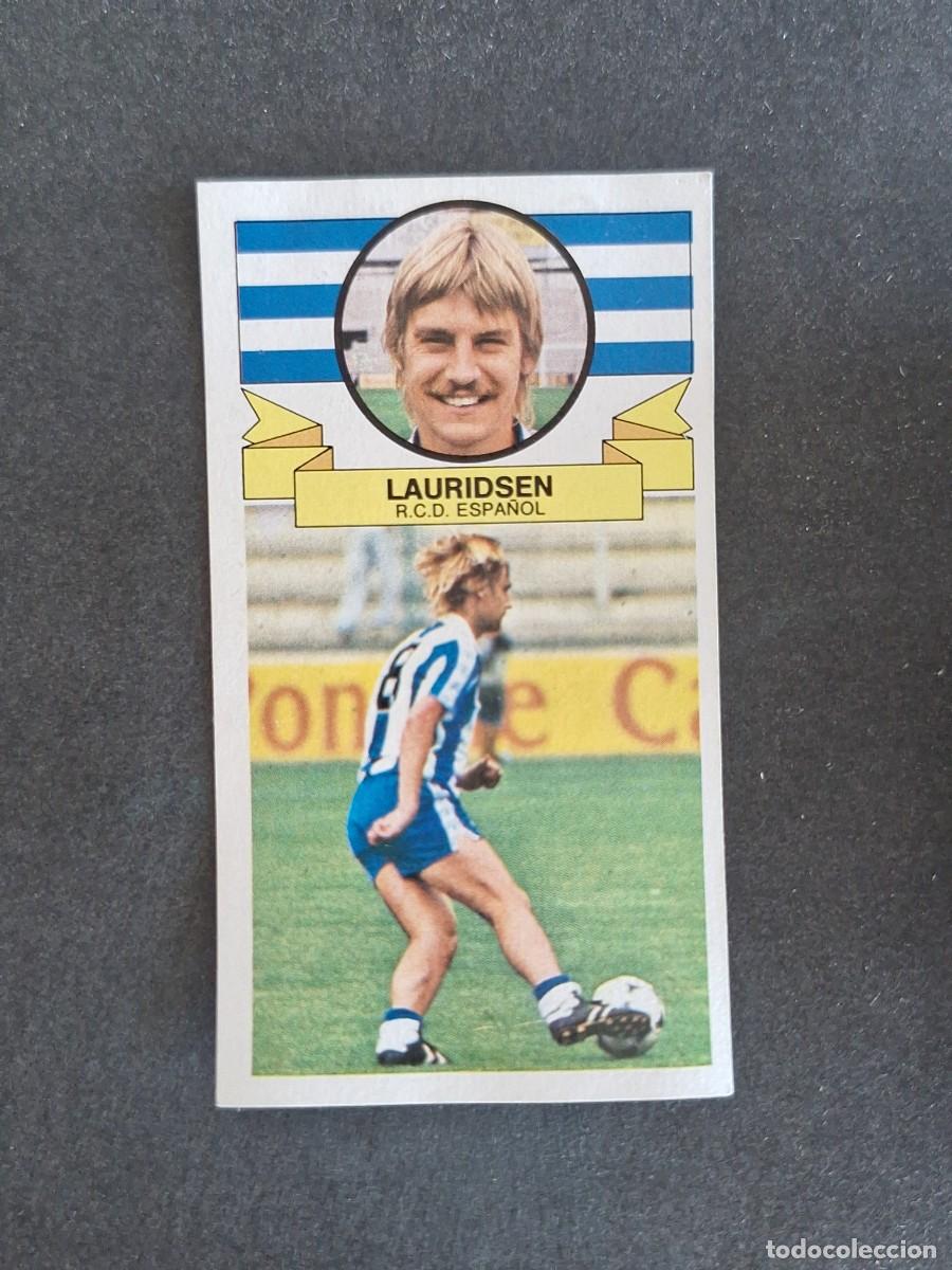 Cromos de f&uacute;tbol: L4 LAURIDSEN R. C. D. ESPA&Ntilde;OL LIGA ESTE 1985 1986 85 86 DESPEGADO RECUPERADO