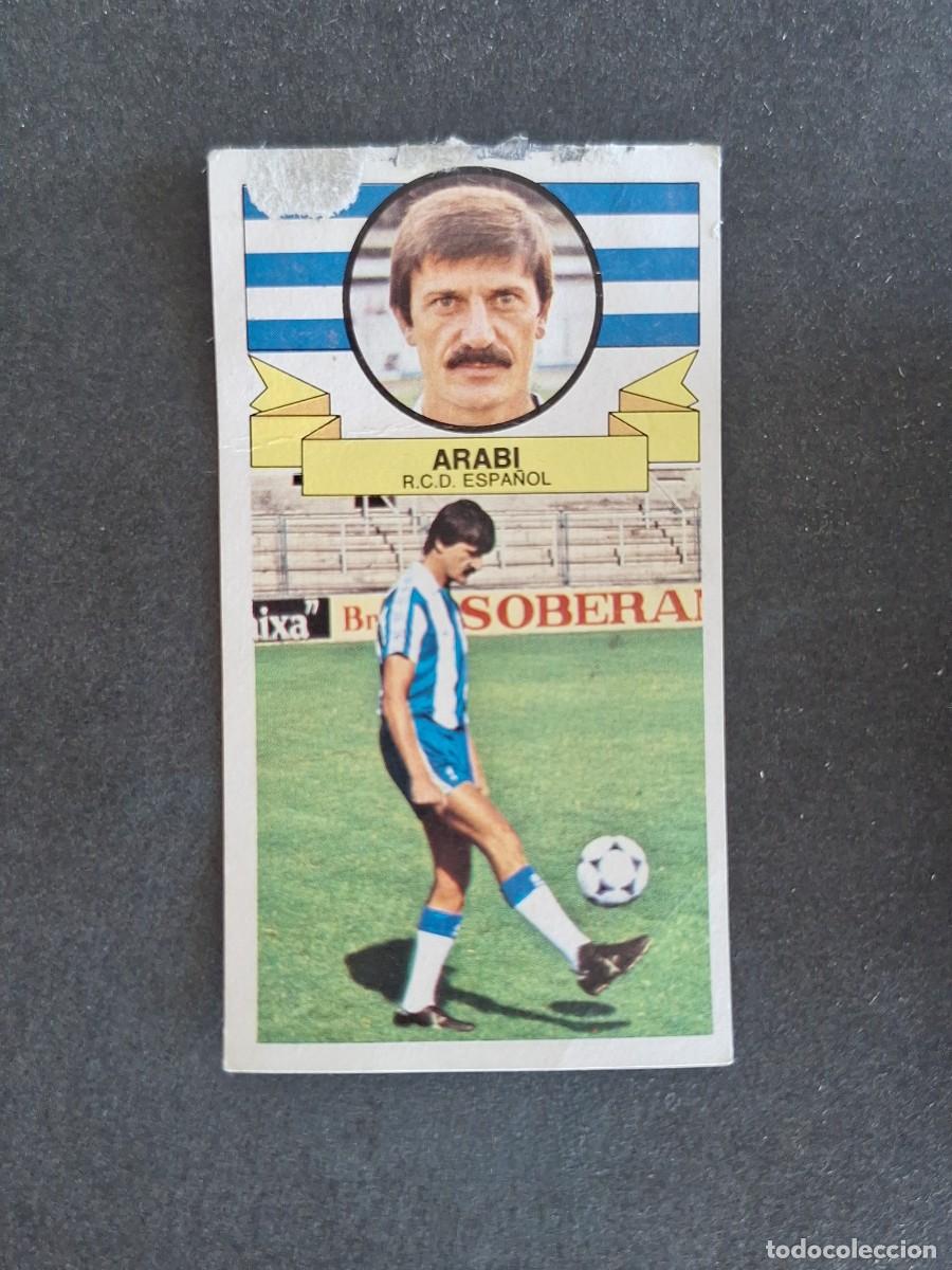 Cromos de f&uacute;tbol: L4 ARABI R. C. D. ESPA&Ntilde;OL LIGA ESTE 1985 1986 85 86 DESPEGADO RECUPERADO