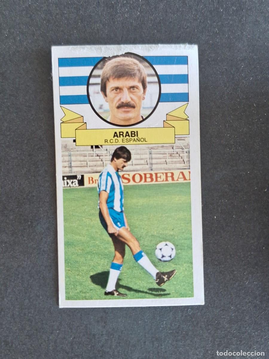 Cromos de f&uacute;tbol: L4 ARABI R. C. D. ESPA&Ntilde;OL LIGA ESTE 1985 1986 85 86 DESPEGADO RECUPERADO