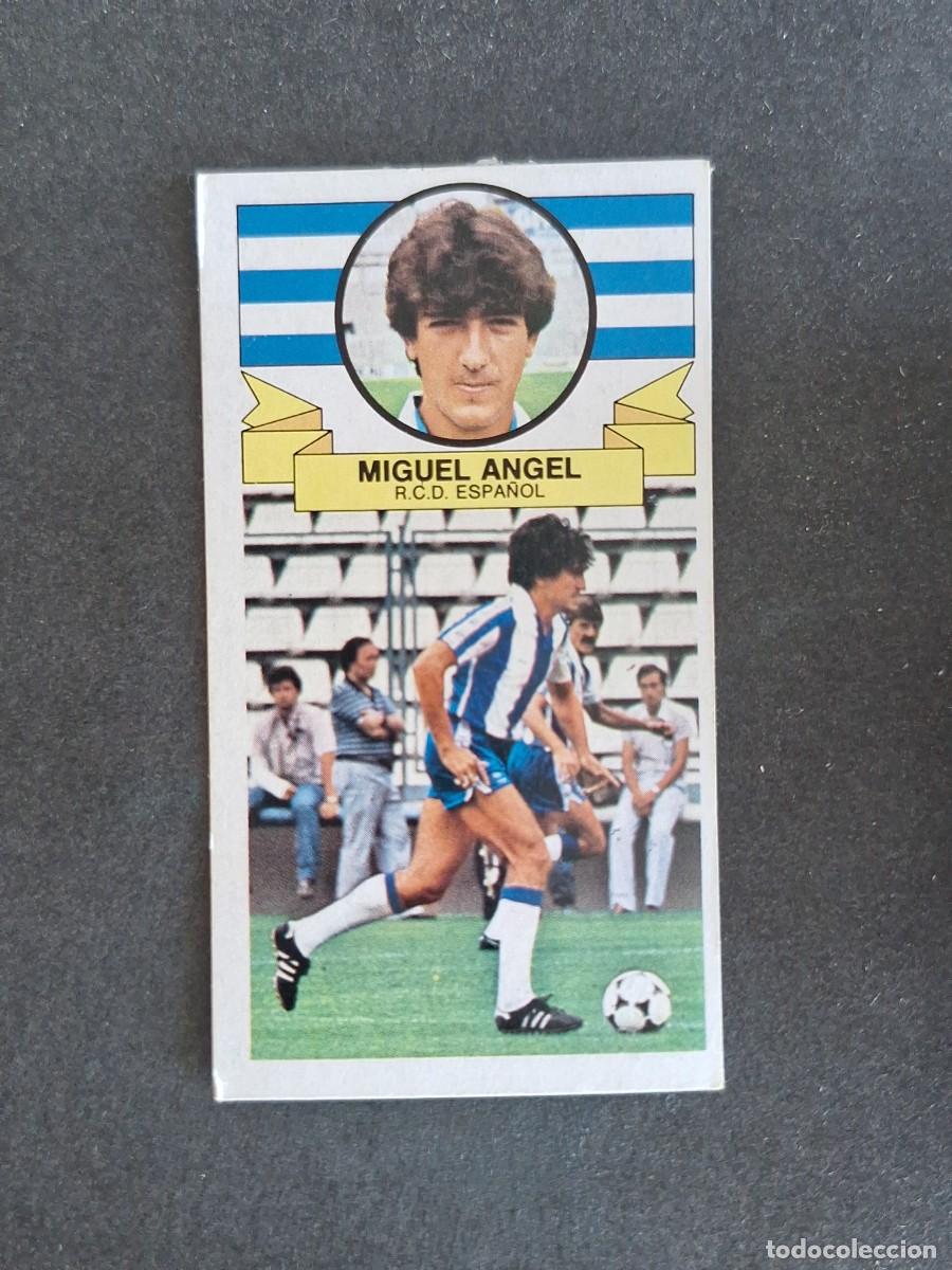 Cromos de f&uacute;tbol: L4 MIGUEL ANGEL R. C. D. ESPA&Ntilde;OL LIGA ESTE 1985 1986 85 86 DESPEGADO RECUPERADO