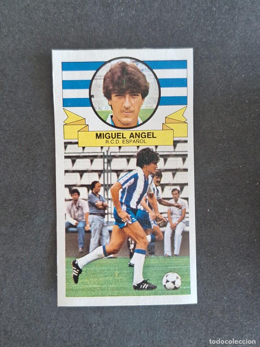 Cromos de f&uacute;tbol: L4 MIGUEL ANGEL R. C. D. ESPA&Ntilde;OL LIGA ESTE 1985 1986 85 86 DESPEGADO RECUPERADO