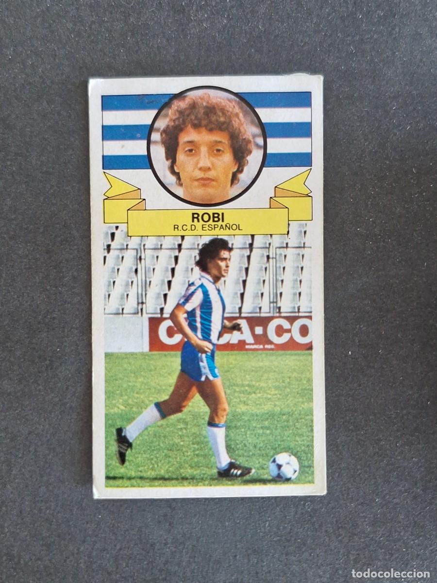 Cromos de f&uacute;tbol: L4 ROBI R. C. D. ESPA&Ntilde;OL LIGA ESTE 1985 1986 85 86 DESPEGADO RECUPERADO
