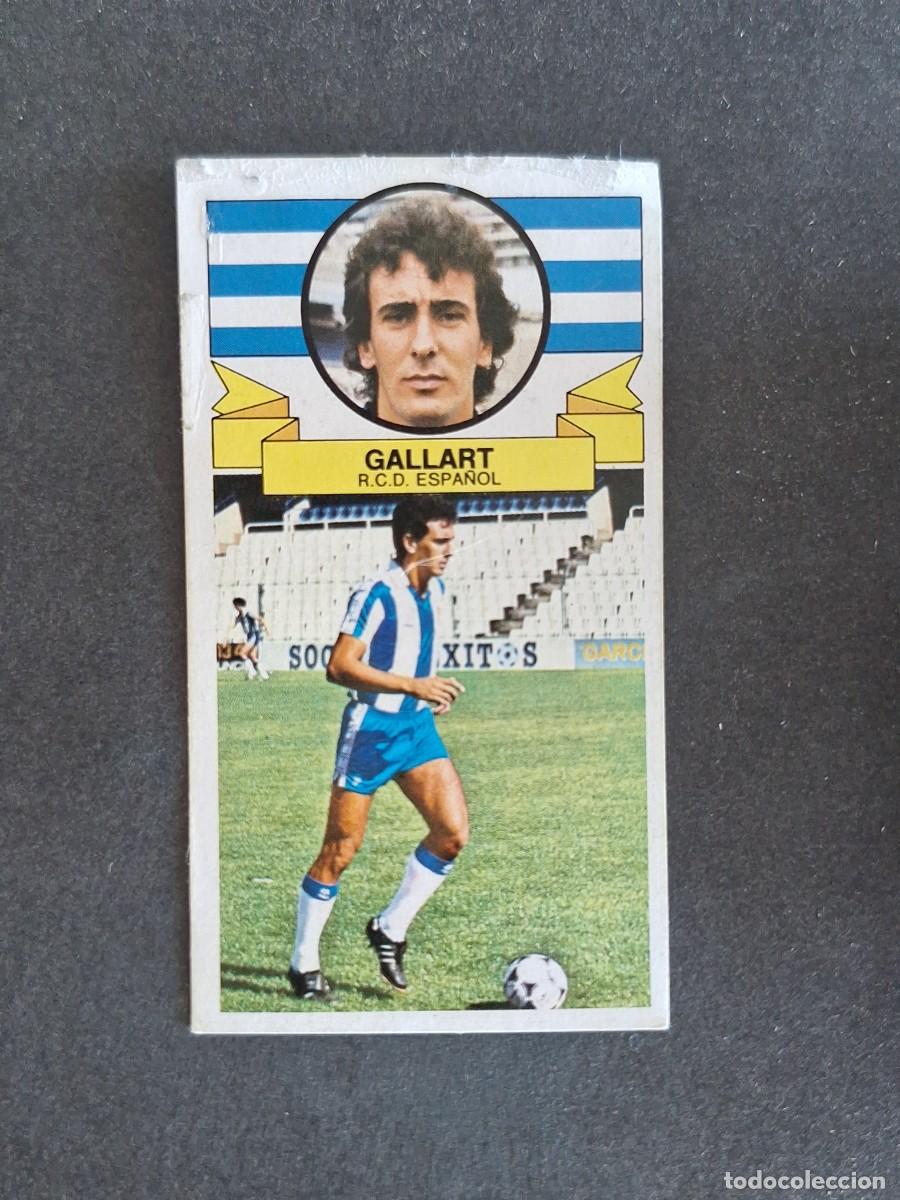 Cromos de f&uacute;tbol: L4 GALLART R. C. D. ESPA&Ntilde;OL LIGA ESTE 1985 1986 85 86 DESPEGADO RECUPERADO