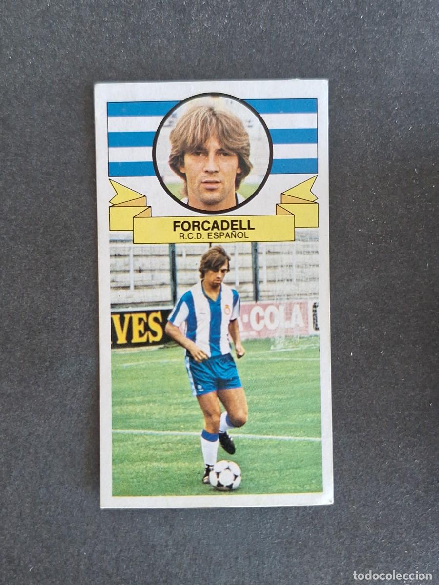 Cromos de f&uacute;tbol: L4 FORCADELL R. C. D. ESPA&Ntilde;OL LIGA ESTE 1985 1986 85 86 DESPEGADO RECUPERADO