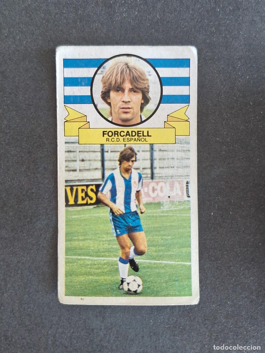 Cromos de f&uacute;tbol: L4 FORCADELL R. C. D. ESPA&Ntilde;OL LIGA ESTE 1985 1986 85 86 DESPEGADO RECUPERADO